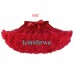 Adult /infant/girl/baby/toddler/kid Tutu Fluffy Party Skirt Soft Princess Ballet Pettiskirt Women's Dancewear red